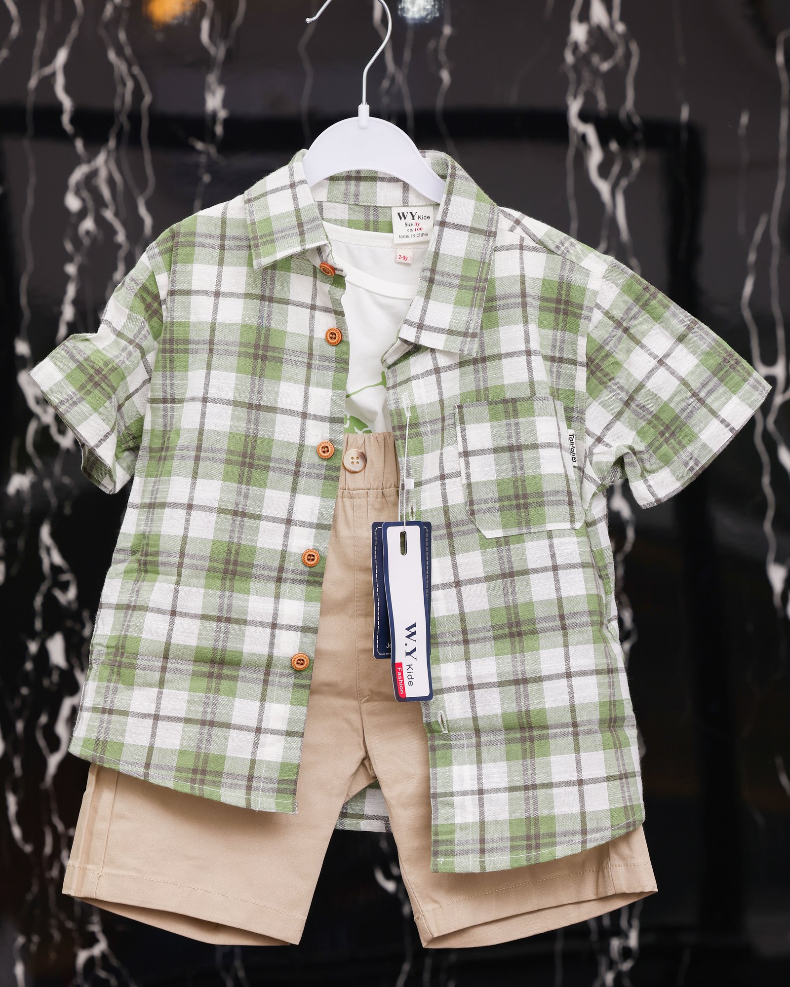 t-shirt,chemise& short